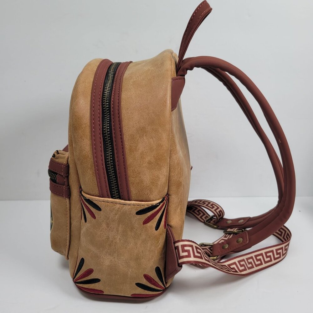 Disney Loungefly Hercules Mini Brown Backpack With Adjustable Straps - Picture 3 of 8